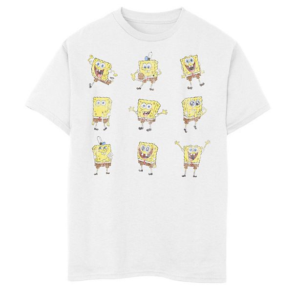 Boys 8-20 SpongeBob SquarePants Poses Grid Graphic Tee