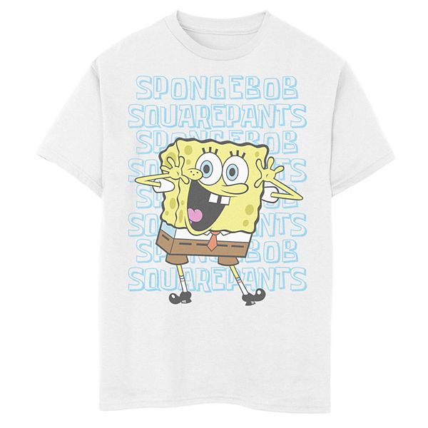 Boys 8-20 SpongeBob SquarePants Name Stack Portrait Graphic Tee