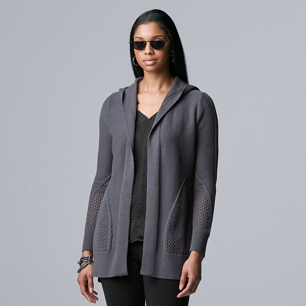 Women s Simply Vera Vera Wang Hooded Cardigan