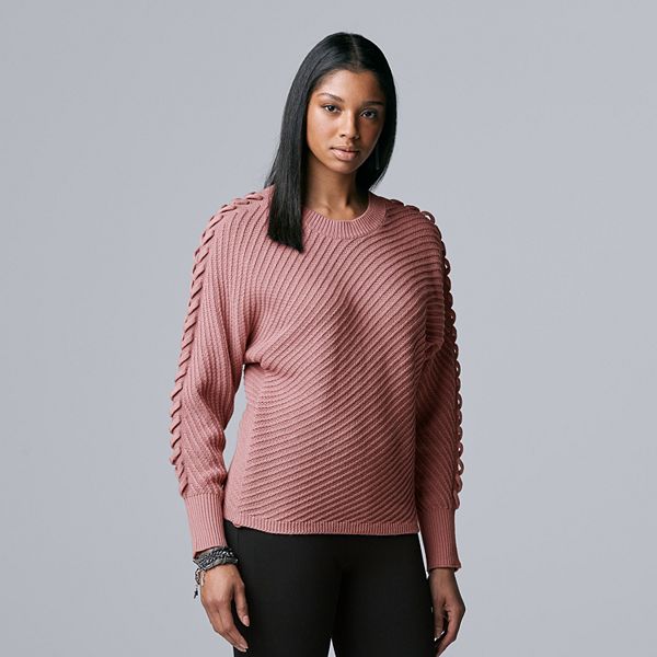 Women's Simply Vera Vera Wang Ottoman Stitch Dolman Sleeve Sweater |  forum.iktva.sa