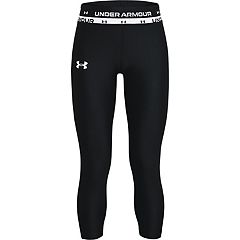 Details about   NWT Girls Under Armour Capri Tights  Leggings Black Size Youth Small 