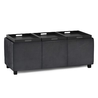 Simpli Home Avalon Storage Ottoman