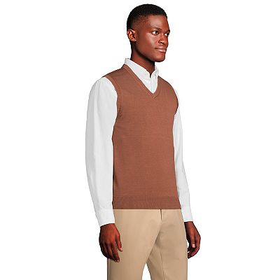 Big Tall Lands End Fine Gauge Supima Cotton Sweater Vest