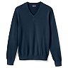 Men's Lands' End Classic-Fit Fine-Gauge Supima Cotton V-neck Sweater
