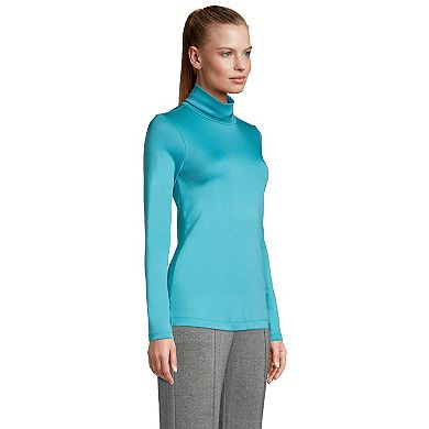 Women's Lands' End Supima Cotton Long Sleeve Turtleneck