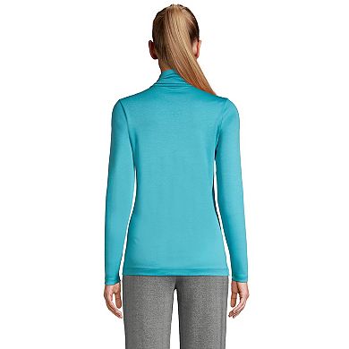 Women's Lands' End Supima Cotton Long Sleeve Turtleneck