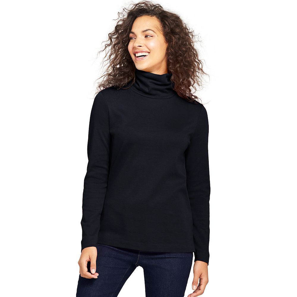 Women s Lands End Supima Cotton Long Sleeve Turtleneck