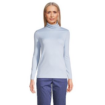 Women's Lands' End Supima Cotton Long Sleeve Turtleneck