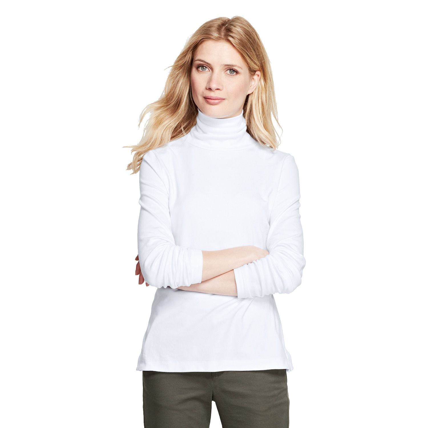 lands end women's supima turtleneck