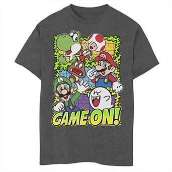 Boys 6-20 Super Mario Group Shot Game On Graphic Tee