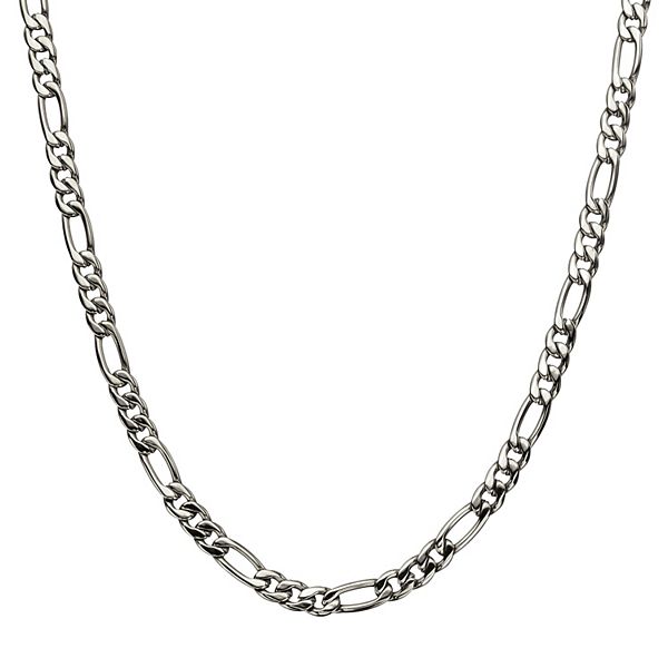 Men's Stainless Steel 5.6 mm Figaro Chain Necklace