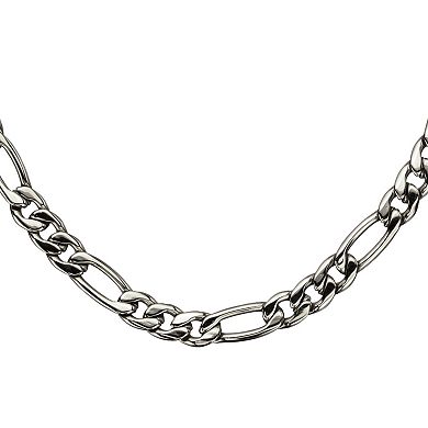 DANTE Men's Stainless Steel 5.6 mm Figaro Chain Necklace