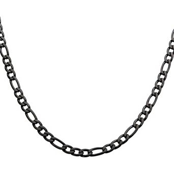 DANTE Men's Stainless Steel 6 mm Figaro Chain Necklace