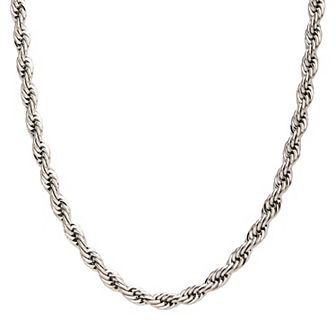 DANTE Men's Plated French Rope Chain Necklace