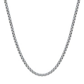 DANTE Men's Stainless Steel 5 mm Box Chain Necklace