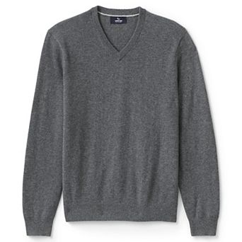 Men's Lands' End Fine-Gauge Cashmere V-neck Sweater