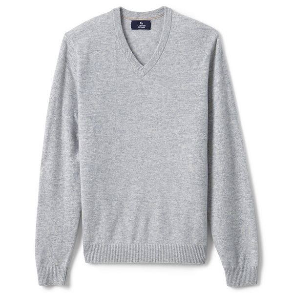 Men's Lands' End Fine-Gauge Cashmere V-neck Sweater