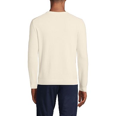 Men's Lands' End Fine-Gauge Cashmere Crewneck Sweater