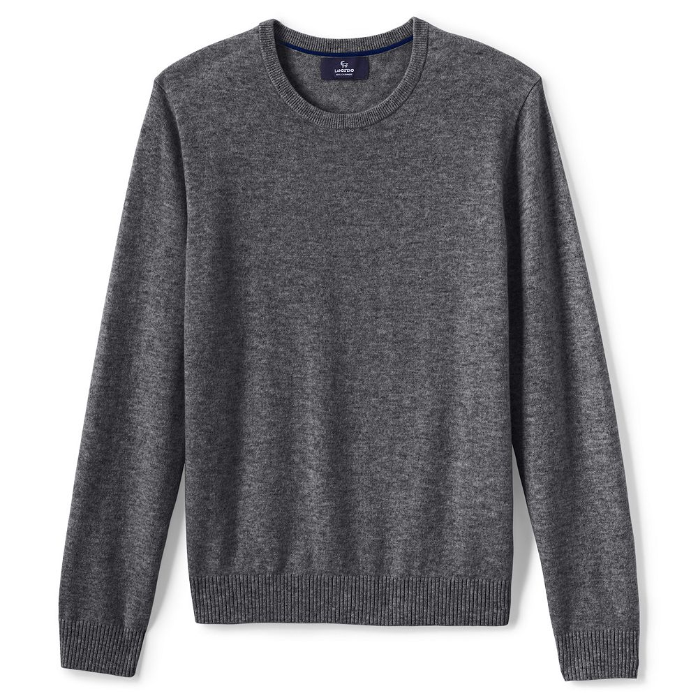 Men's Lands' End Fine-Gauge Cashmere Crewneck Sweater