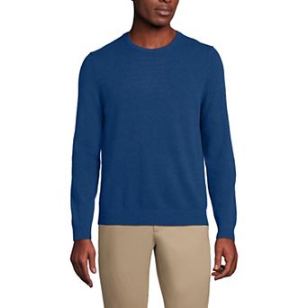 Men's Lands' End Fine-Gauge Cashmere Crewneck Sweater