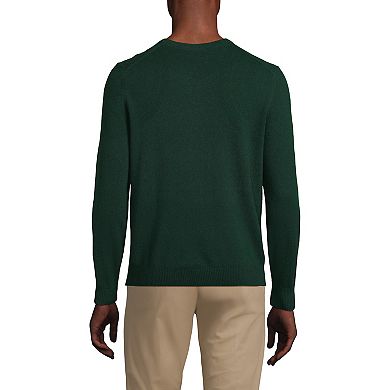 Big & Tall Men's Lands' End Fine Gauge Cashmere Crewneck Sweater