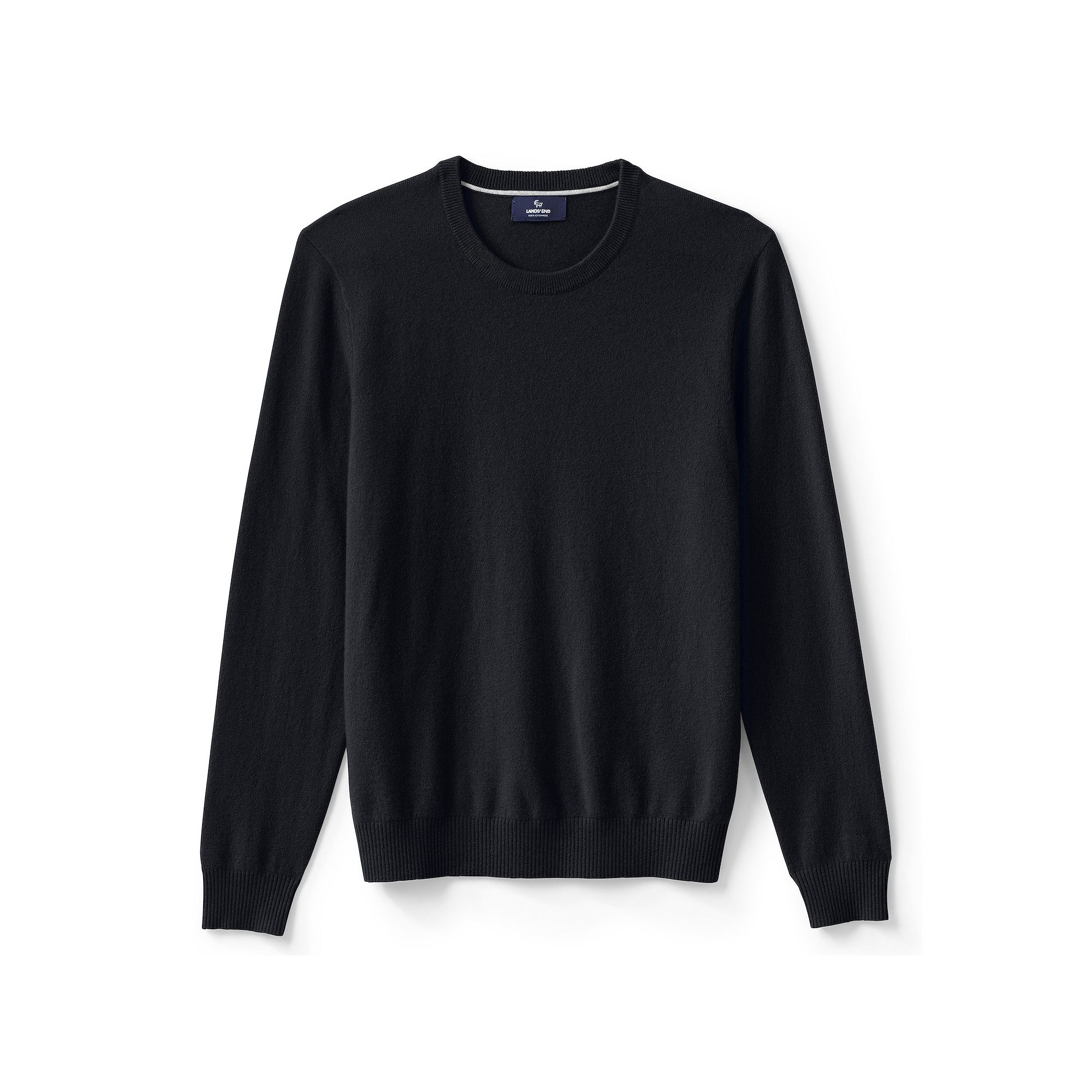 Big & Tall Lands End Fine Gauge Cashmere Crewneck Sweater, Mens, Size: La