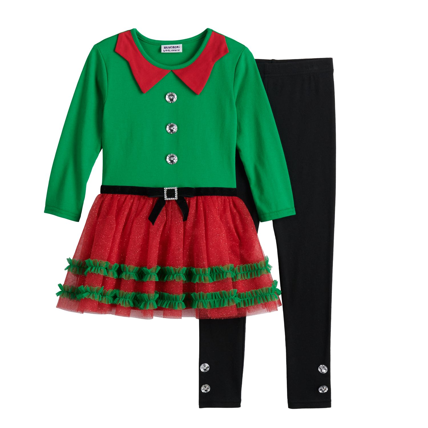 girls dress and leggings set
