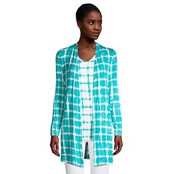 Petite Lands' End Lightweight Long Cardigan Sweater