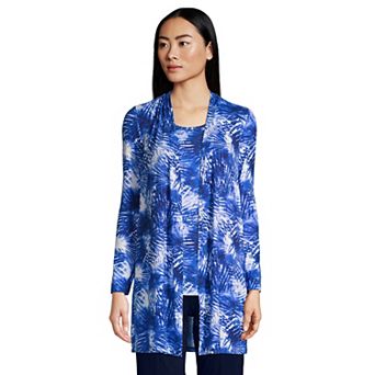 Petite Lands' End Lightweight Long Cardigan Sweater