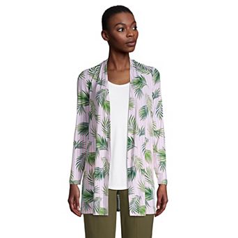 Petite Lands' End Lightweight Long Cardigan Sweater