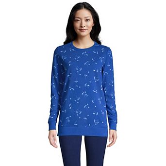Petite Lands' End Serious Sweats Crewneck Sweatshirt Tunic