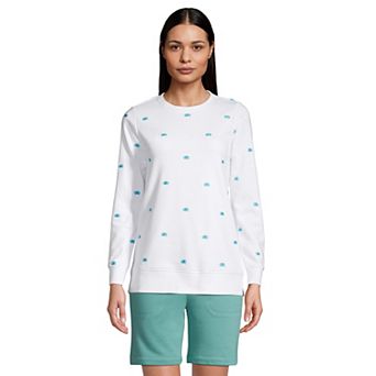 Petite Lands' End Serious Sweats Crewneck Sweatshirt Tunic