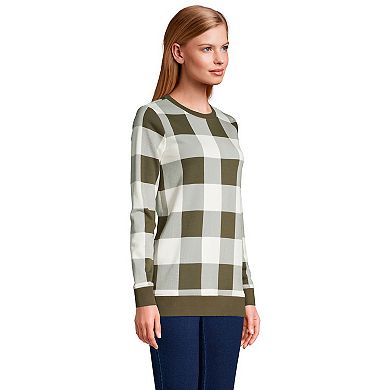 Women's Lands' End Serious Sweats Crewneck Sweatshirt Tunic