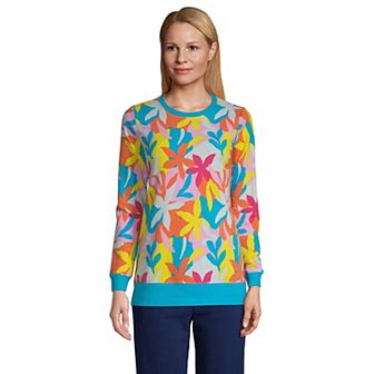 Women's Lands' End Serious Sweats Crewneck Sweatshirt Tunic