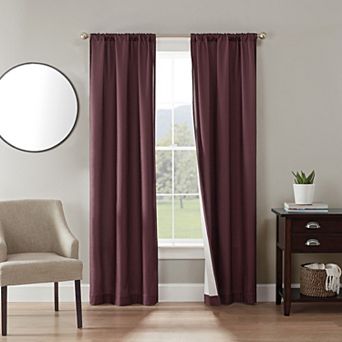 The Big One® 2-pack Eclipse Odette Room Darkening Draftstopper Window Curtain Set