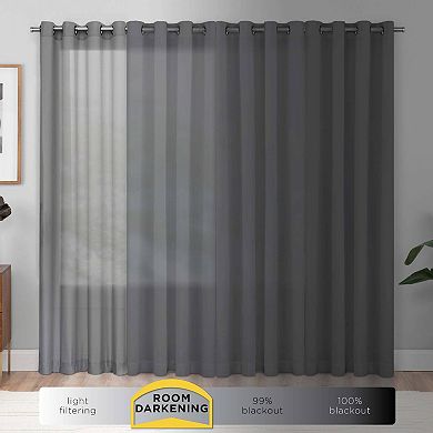 The Big One® 2-pack Eclipse Odette Room Darkening Draftstopper Window Curtain Set