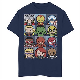 Boys 8-20 Marvel Kawaii Heroes Graphic Tee
