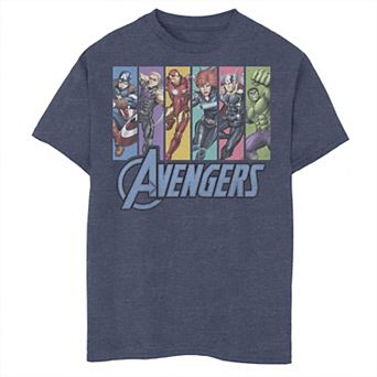 Boys 8-20 Marvel Avengers Unite Panels Graphic Tee
