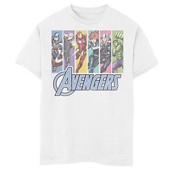 Boys 8-20 Marvel Avengers Unite Panels Graphic Tee