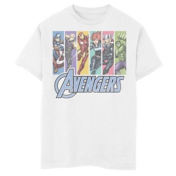 Boys 8-20 Marvel Avengers Unite Panels Graphic Tee