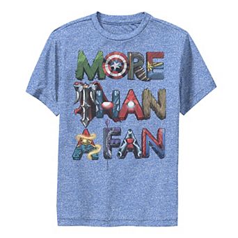 Boys 8-20 Marvel Avengers More Than A Fan Word Stack Graphic Tee