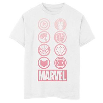 Boys 8-20 Marvel Gradient Ombre Circle Icons Graphic Tee