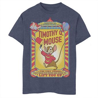 Disney's Dumbo Boys 8-20 Timothy Q. Mouse Poster Graphic Tee