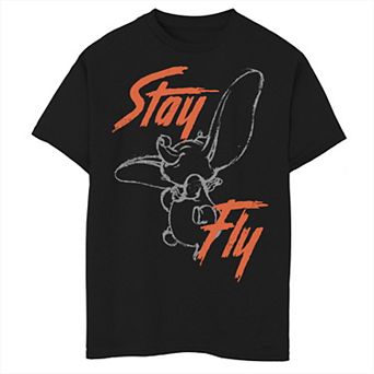 Disney's Dumbo Boys 8-20 Stay Fly Line Art Graphic Tee