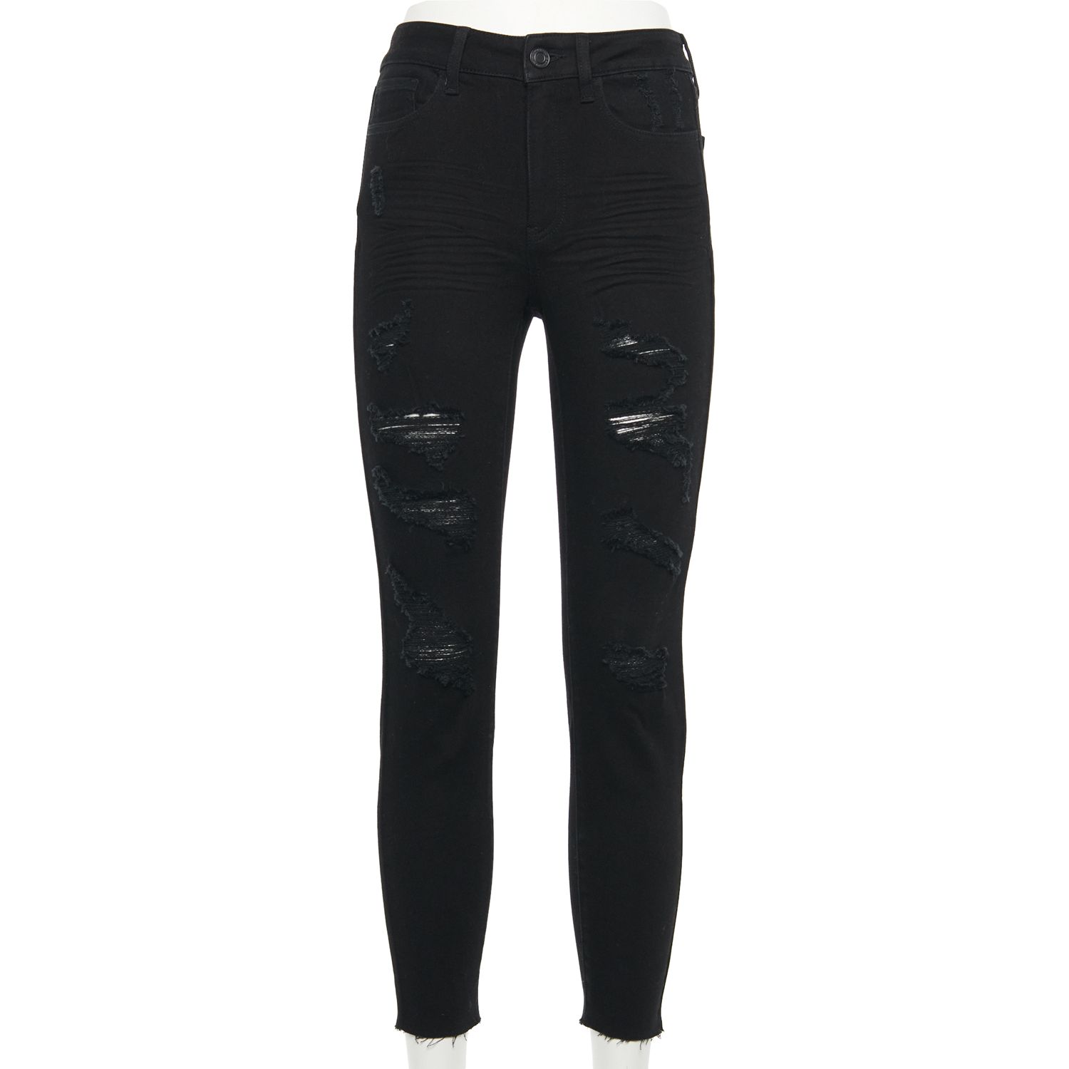 Black Distressed Jeans Womens | Kohl's