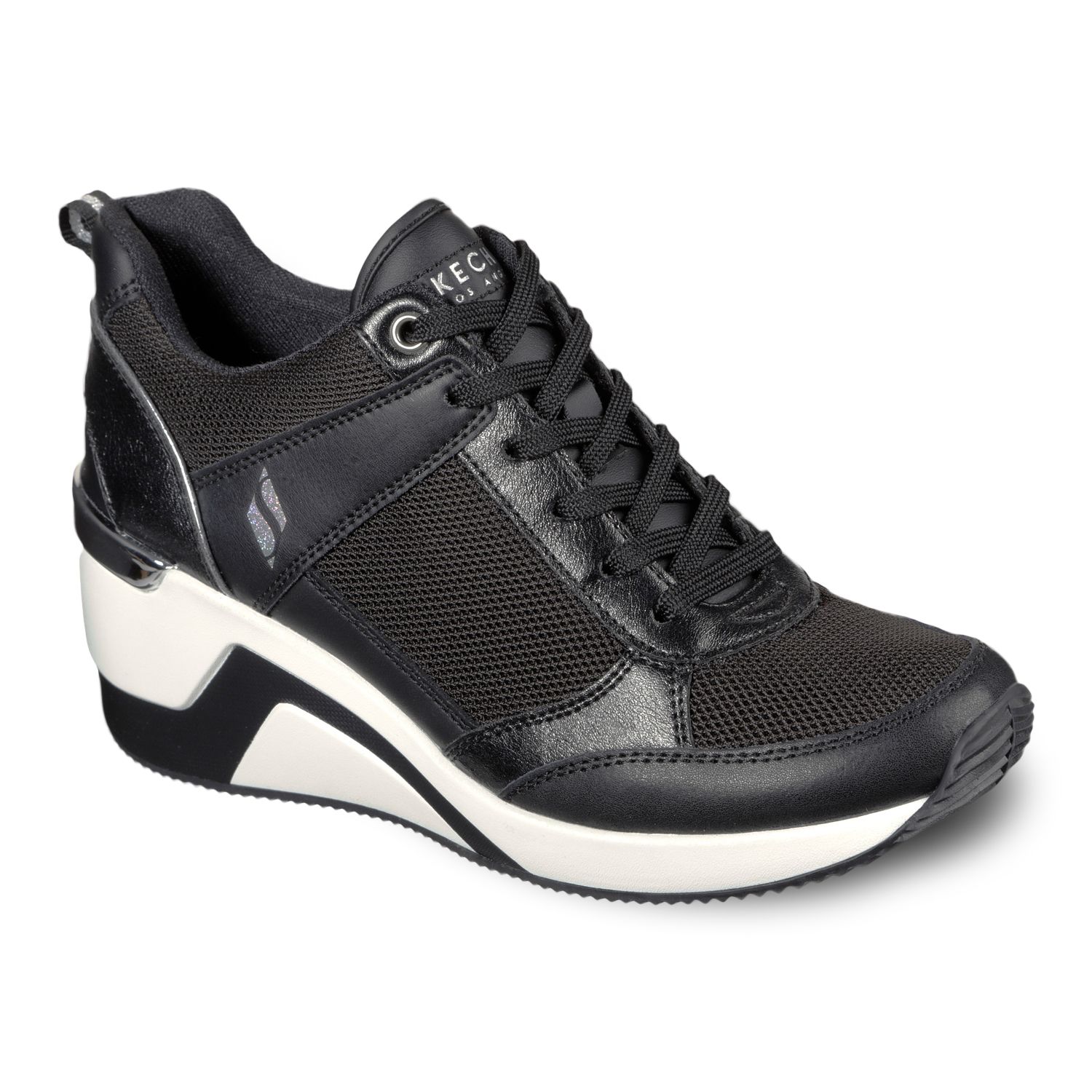 kohls womens black skechers