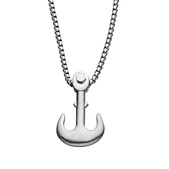 Men's DANTE Stainless Steel Man Of War Anchor Pendant Necklace