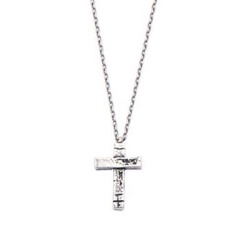 Men's DANTE Stainless Steel Antique Cross Pendant Necklace