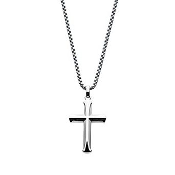 DANTE Men's Stainless Steel Apostle Cross Pendant Necklace