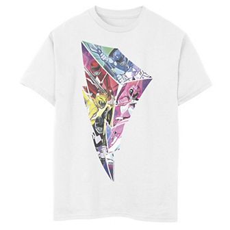 Boys 8-20 Power Rangers Lightning Logo Fill Graphic Tee